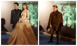 Trấn Thành gọi 'vợ yêu' ngay trên thảm đỏ, Đàm Vĩnh Hưng cầm túi hiệu có in hình con trai