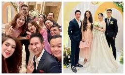 Bà xã Lý Hải lên đồ đi ăn cưới nhưng giật luôn spotlight của cô dâu