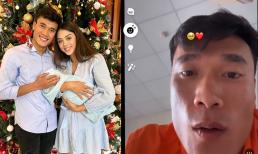 Thủ môn Bùi Tiến Dũng xúc động khi vợ Tây bất ngờ bay ra Hà Nội thăm 