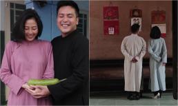 Liêu Hà Trinh tung bộ ảnh đậm chất Sài Gòn xưa, diện áo dài tạo dáng tình tứ bên ông xã