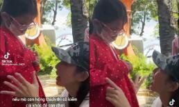 Thùy Tiên nhận 'mưa điểm 10' khi làm điều này với một em gái nhỏ không dạn dĩ