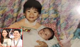 Chồng Đỗ Mỹ Linh đăng ảnh hiếm hồi nhỏ, anh trai nhận xét: 'Mặt khó tính từ bé' 