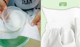 Quần áo trắng dù ố vàng hay bẩn đến đâu, chỉ cần thêm thứ có sẵn trong bếp này sẽ sạch như mới 