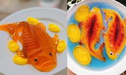 Cách làm món thạch rau câu cá chép cho mâm cúng ông Công ông Táo thêm phần đẹp mắt 