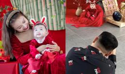 Chồng Vân Hugo trổ tài chụp ảnh Tết cho vợ con như nhiếp ảnh gia chuyên nghiệp