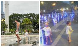 Kim Lý hóa bố bỉm chăm con vẫn chuẩn soái ca, Leon 'lúc đi hết mình lúc về mất quần' khiến dân tình cười bò