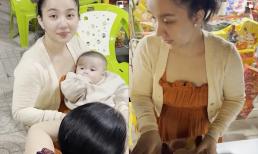 Lê Dương Bảo Lâm ra chợ Tết bán hàng cùng vợ, Quỳnh Quỳnh khẳng định không muốn chồng nuôi