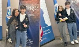 Kim Hiền hiếm hoi cho con trai lên sóng, cậu nhóc cao vượt trội mẹ, dung mạo hiện tại lập tức gây sốt