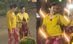 Thùy Tiên lăng xê mốt đồ bộ đi dạo chợ hoa, bất chấp hình tượng Hoa hậu