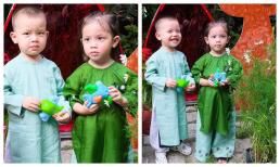 Lisa và Leon diện áo dài Tết siêu cưng, Hà Hồ tiết lộ sự thật 'phũ phàng' của mình đằng sau ảnh đẹp của các con