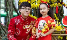 NTK Tommy Nguyễn cùng dancer nhí Gia Hân đón Tết với áo dài thanh lịch