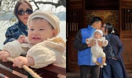 Salim cùng chồng con dạo phố ngày cuối năm: Bé Pam siêu yêu, nụ hôn cực ngọt của cô và ông xã liền gây sốt