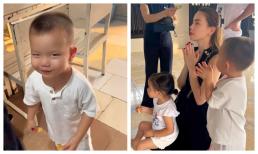 Hà Hồ đưa các con tham gia công tác thiện nguyện ngày cuối năm: Leon lại tấu hài, Subeo hiều queo
