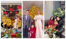 Mùng 1 Tết rộn ràng của sao Việt: Gia đình Cường Đô La lên đồ lung linh; Phương Trinh Jolie du Xuân rạng rỡ