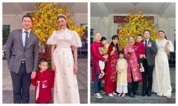 Bố chồng quyền lực của Lan Khuê hiếm hoi xuất hiện trong khung ảnh gia đình