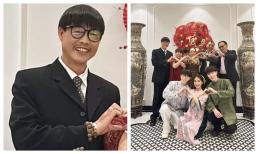 Bố Đức Phúc chiếm spotlight với kiểu tóc và cặp kính y chang con trai, trông ngộ nghĩnh như Nobita