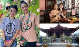 Chị em Angela Phương Trinh xây nhà khang trang, mang phong cách Phật giáo tặng cho nội để báo hiếu 