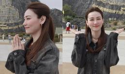 Ngân Khánh du lịch nước ngoài dịp đầu năm, ăn diện đơn giản nhưng 'dát' toàn đồ hiệu