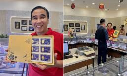 Quyền Linh mang dép tổ ong đi mua vàng lấy vía may mắn đầu năm 