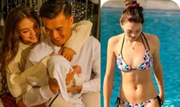 Vợ Tây của thủ môn Bùi Tiến Dũng mặc bikini khoe body không tì vết sau 2 tháng sinh con