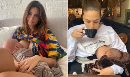Ai bảo người nổi tiếng không cho con bú trực tiếp vì sợ hỏng vòng một, xem loạt ảnh dưới đây bạn sẽ phải nghĩ lại