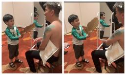 Đàm Vĩnh Hưng tan chảy với hành động cầm quạt chăm sóc phụ huynh của quý tử