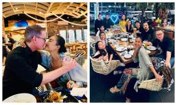 Đoan Trang được gia đình bay sang Singapore mừng sinh nhật, hạnh phúc hôn chồng Tây cực ngọt