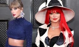 Thảm đỏ Grammy 2023: Taylor Swift khoe bụng săn chắc, Shania Twain diện suit phá cách