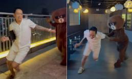 Duy Mạnh đăng clip bị gấu bông đuổi bắt, lý do liên quan đến Tuấn Hưng 
