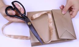 Đừng vứt túi mua sắm đi, chỉ cần cắt nó bằng dao và đặt nó trên bàn phòng khách, siêu thiết thực
