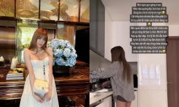 Hải Tú trổ tài nấu ăn, Thiều Bảo Trâm nay cũng khoe cảnh đảm đang hết cỡ, tự tin khẳng định chăm sóc bản thân rất tốt