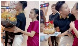 'O Sen' Ngọc Mai xuất hiện giữa tâm bão đón Quốc Nghiệp về nước, khóa môi ngọt lịm