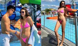 Tự tin phô body sau hơn 2 tháng sinh nở, vợ Tây của Bùi Tiến Dũng chia sẻ bí quyết giữ dáng 