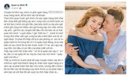 Lý Bình bị phân biệt đối xử ở ngân hàng và nhân viên kém lịch sự khiến anh đăng đàn bức xúc