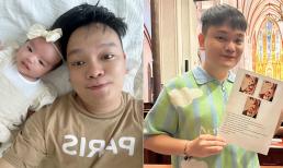 Con gái đầu vừa chào đời vài tháng, stylist Trịnh Tú Trung tiết lộ sắp có con thứ 2