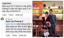 Đang ăn Valentine vui bên Huỳnh Anh, Bạch Lan Phương giật mình lo lắng vì sợ 'lộ hàng'