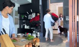 Huy Trần trổ tài vào bếp nấu ăn cho Ngô Thanh Vân nhưng gặp sự cố, hé lộ thêm món quà Valentine bà xã tặng  