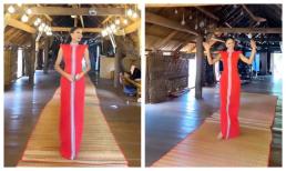 Không được đi thảm đỏ sự kiện, H'Hen Niê lầy lội bày ra thảm đỏ trong nhà sàn