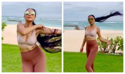 Đoan Trang lộ thân hình ở tuổi 45 lại còn ngẫu hứng nhảy cực sung