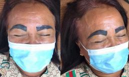 Ngủ quên khi xăm lông mày, lúc tỉnh dậy soi gương người phụ nữ trung tuổi 'sốc tận óc'