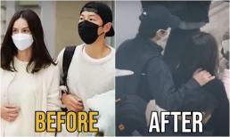 Sự khác biệt trong cách cư xử của Song Joong Ki với vợ Katy Louise Saunders tại sân bay trước và sau khi kết hôn 