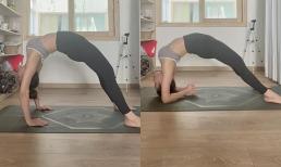 Phương Trinh Jolie tập yoga tư thế 'khó nhằn', dân mạng lo lắng cho em bé trong bụng