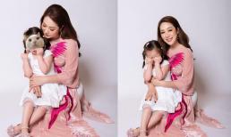 Hoa hậu Ngô Phương Lan hiếm hoi đăng ảnh con gái nay đã lớn phổng phao, còn chín chắn đến bất ngờ