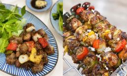 Bí quyết làm thịt xiên củ quả nướng bằng nồi chiên không dầu, đậm vị và màu đẹp