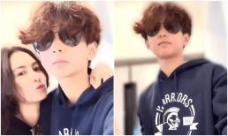 Lâu rồi Trương Bá Chi và con trai thứ hai mới chung khung hình, cậu bé được khen đẹp trai hơn bố Tạ Đình Phong