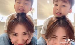 Con trai Hòa Minzy gây bất ngờ khi thuộc lòng bài hát của mẹ, nay còn khoe diện mạo điển trai chuẩn 'soái ca nhí'