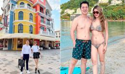 Vợ chồng Đăng Khôi đi thăm nhà vài chục tỷ ở Phú Quốc, bà xã khéo khoe body 'mướt mắt' với bikini 