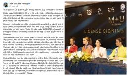 Miss Universe yêu cầu SG Unicorp không dùng tên HHHV, CEO Trần Việt Bảo Hoàng phản đòn