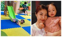 Mới than thở con gái đi bệnh viện đầu tháng, Pha Lê 'hoang mang' khi ái nữ quẩy hết mình tại khu vui chơi