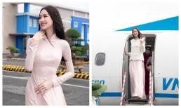 Miss Intercontinental 2022 Bảo Ngọc được đón ngay tại cửa máy bay, nhan sắc qua camera thường thế nào?